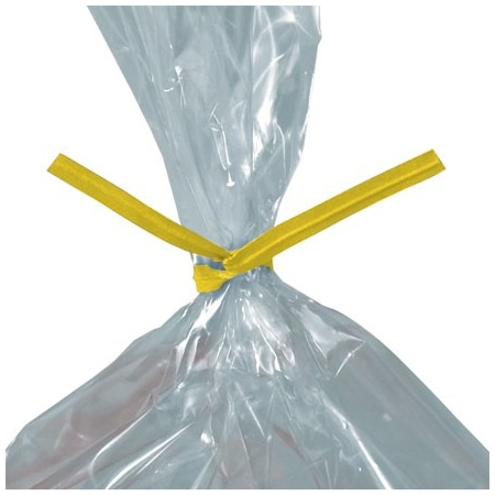 Bsc Preferred 7 x 5/32'' Yellow Paper Twist Ties, 2000PK BUY00027117
